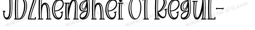 JDZhenghei 01 Regul字体转换